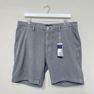 Shore Shorts Men's 35 Stretch 7.5" Bowen Shorts Chino Flat Front Stretch *READ